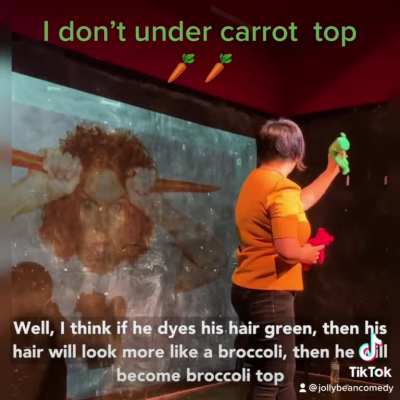 We don’t understand Carrot Top ? ?