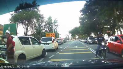 Saved by braking skills