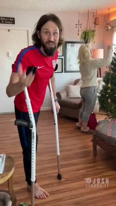 Mistletoe crutch