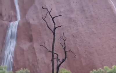 ?Uluru (Ayers Rock) during downpour