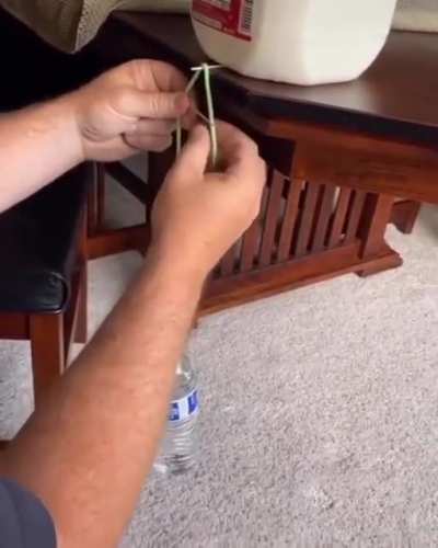 How Toothpicks And String Can Hold Up A Water Bottle Because Physics Works Is Chad