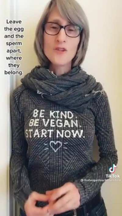 What do we think of the vegan teacher?