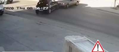 When 2 idiots meet at an intersection, the "law of surprise is called"...lol