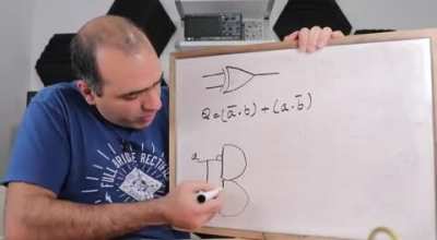 Mehdi teaching us logic gates