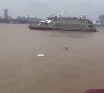 When a man is drowning...