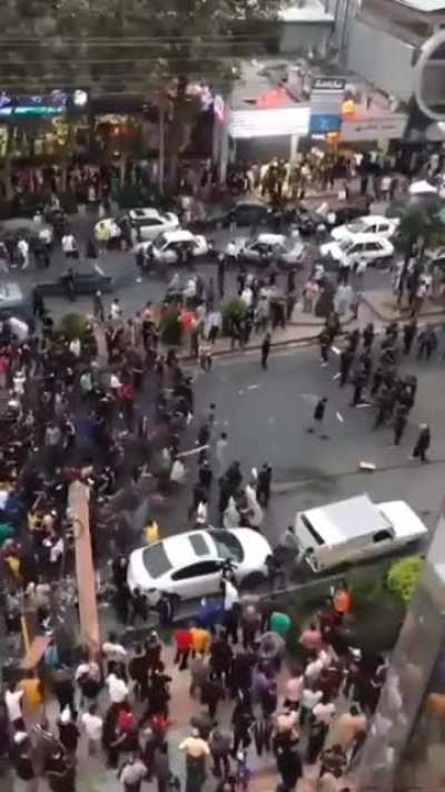 Iranians fighting for "women, life, liberty" taking their country back & scaring Islamic Republic guards off