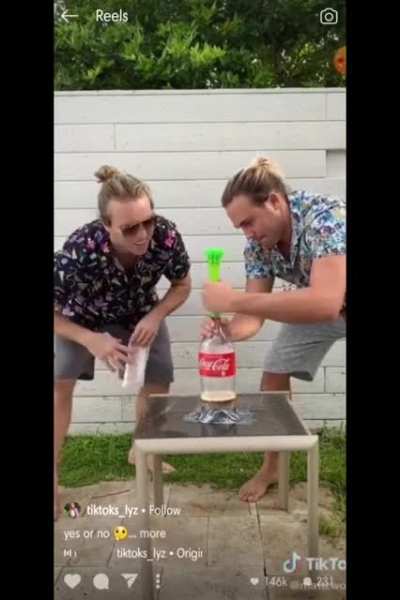 "Science experiment" with Coke