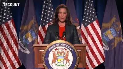 Michigan Governor Gretchen Whitmer Says "It's Shark Week, Motherfucker" on Hot Mic Before Press Conference