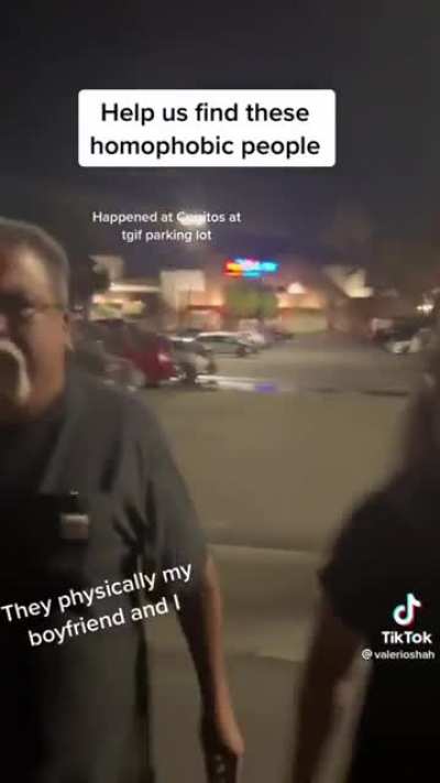 Gay couple harassed by Karen and Ken.