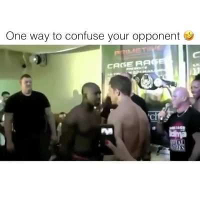 Talk about breaking the tension?