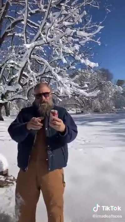 Ice cold.