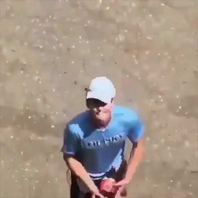 He missed the throw