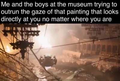 Just kept staring motherfuckerly!