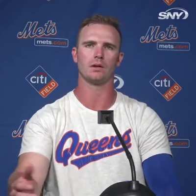 [Highlight] Pete Alonso interview after walkoff HR: "This team is built to last. We have exactly what it takes. Mets fans: Don't just believe it. Know it."