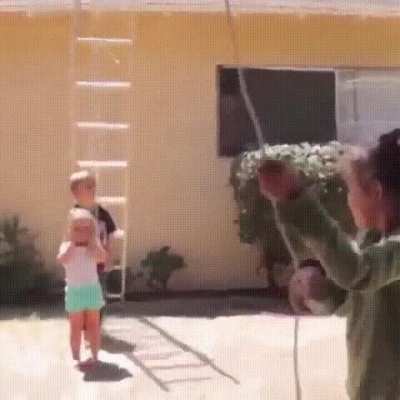 Kids and ladder