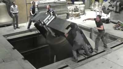 Ringing a 35,000lb (15,684kg) bell