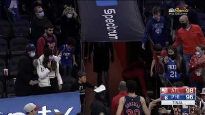 [Highlight] Embiid gets a wide open look at the game-tying shot but can't get it to fall and then kicks a bin