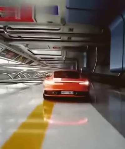 This subway train animation