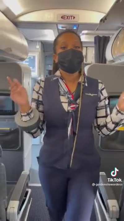 Passive aggressive flight attendant