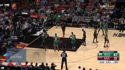 [Highlight] Al Horford hits Jimmy Butler with his patented flinch after missing the FT