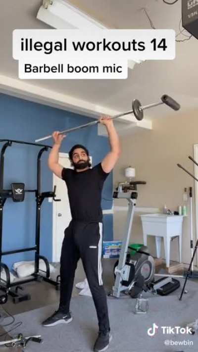 He’s back again with another illegal workout