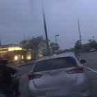 Some guy decided to bring his stationary bike to a grocery store parking lot