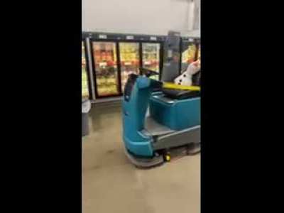 Olaf cleaning the floors while my wife is shopping.