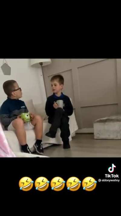 Kids wiser than his years ?