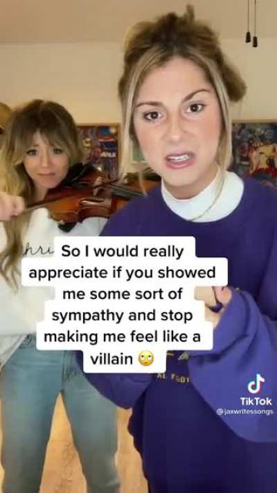 Adding sad violins to ex's BS apology text