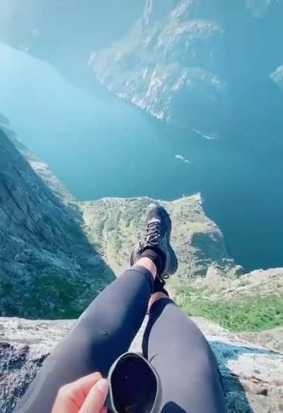 ? Cup of tea on top of a mountain - Kjerag, Norway