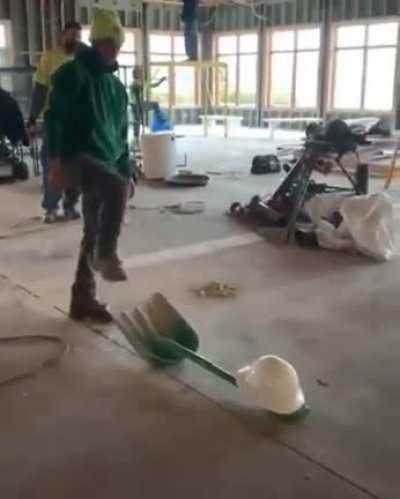 WCGR when you try to invent a fast and hard way to wear safety cap