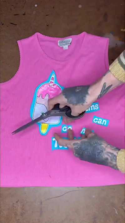 That's a great way to recycle t-shirts