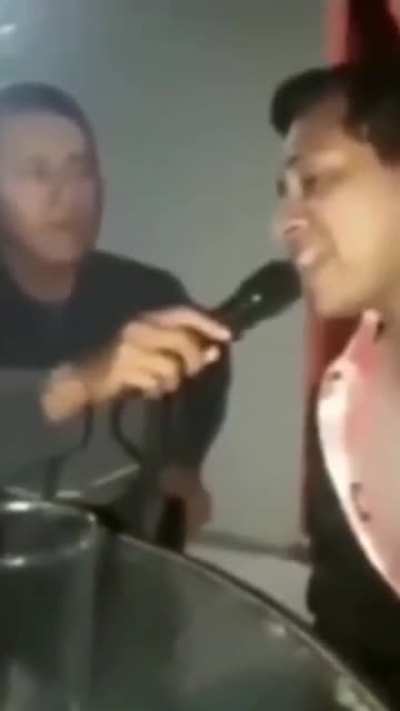Just two dudes singing.