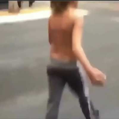 White kid saying "gang gang" and dropping N bombs