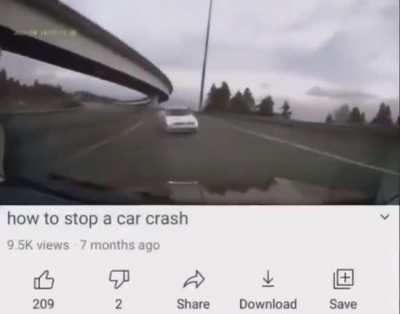 how to stop a car crash