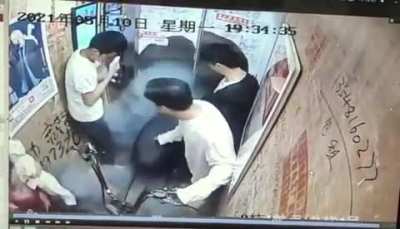 To bring a scooter in a lift