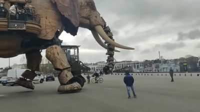 This robotic elephant