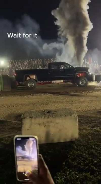 Truck suffers diesel runaway