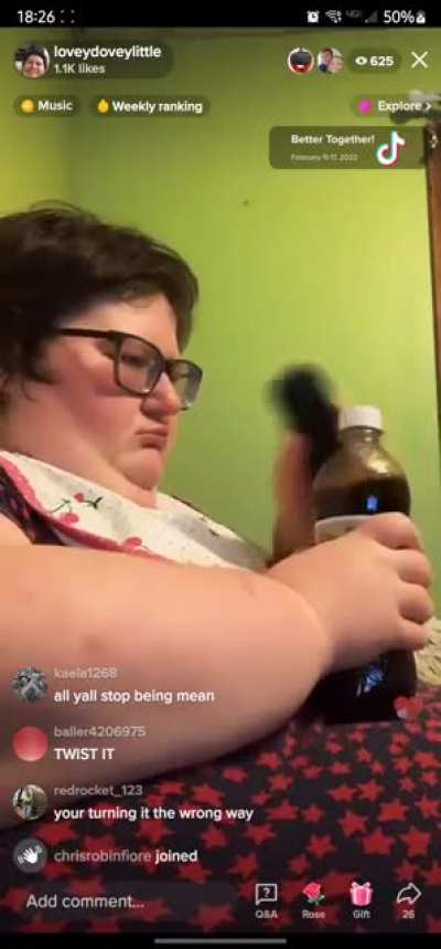 "Age regression" and opening a soda with a remote.