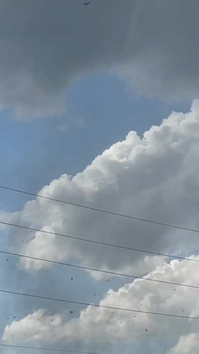 Terrifying Formation of a Tornado not far from Guy filming