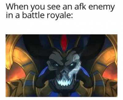 Battle royale is no place for afks