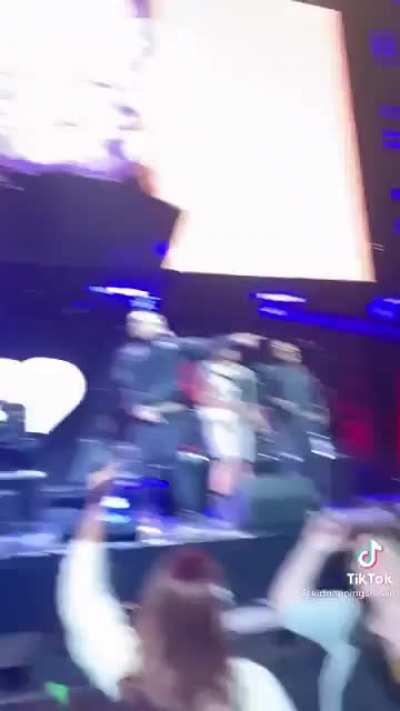 Throwing your phone on stage at a Black eyed peas show in 2021