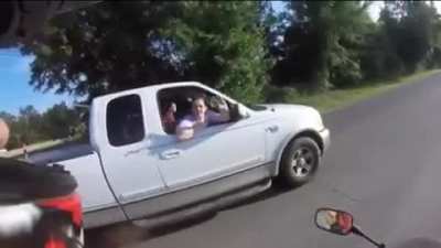 I got kids in my mothafuckin truck….