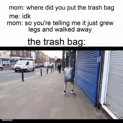 waddle away mr trash man