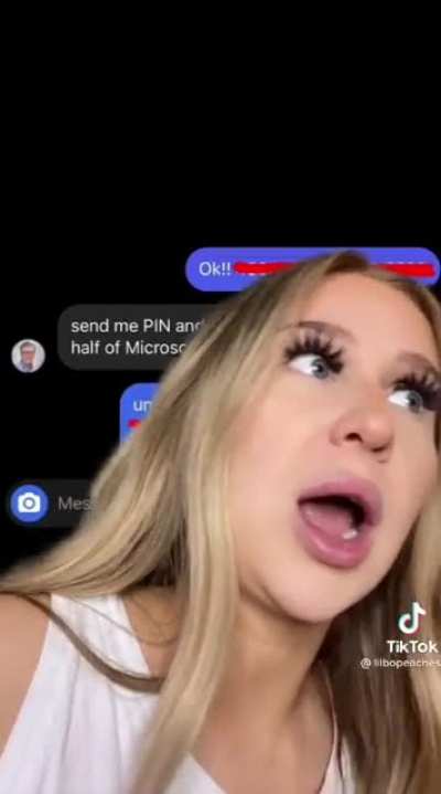 If this isn’t fake, she might have an IQ of about room temp