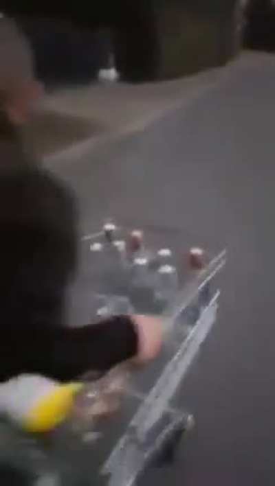 No being careful with the booze you just bought