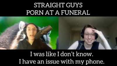Porn at a funeral