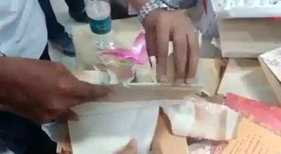 Just a normal Indian wedding card and "Nothing else"!!