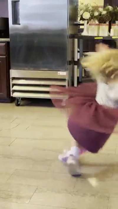 She just asked me to record her twirl… ?