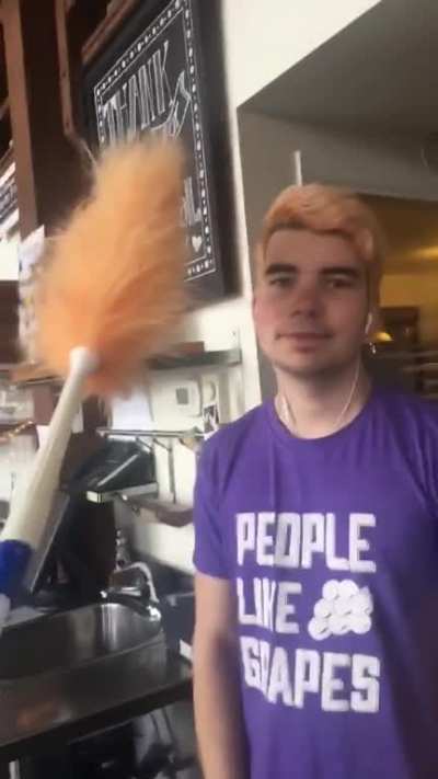 We knew our friend's new hair colour reminded us of something...
